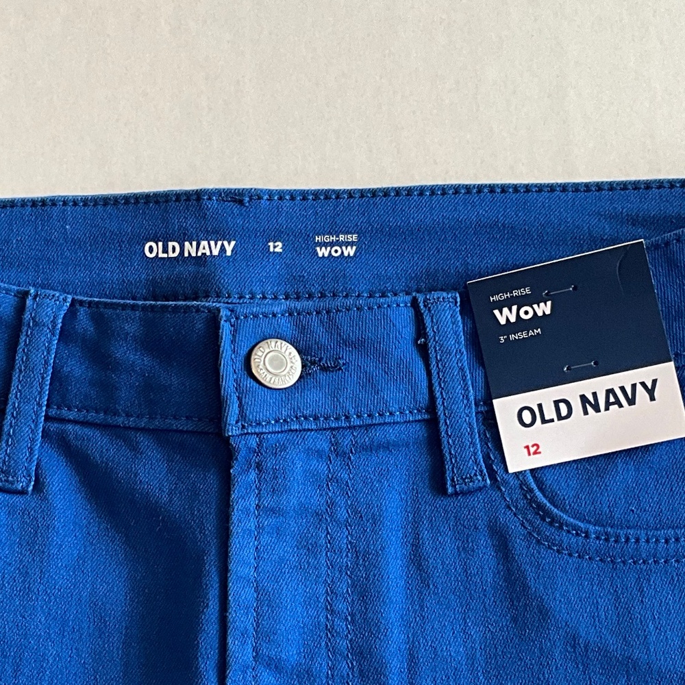 Old Navy Blue Shorts size 12 - Picture 2 of 6